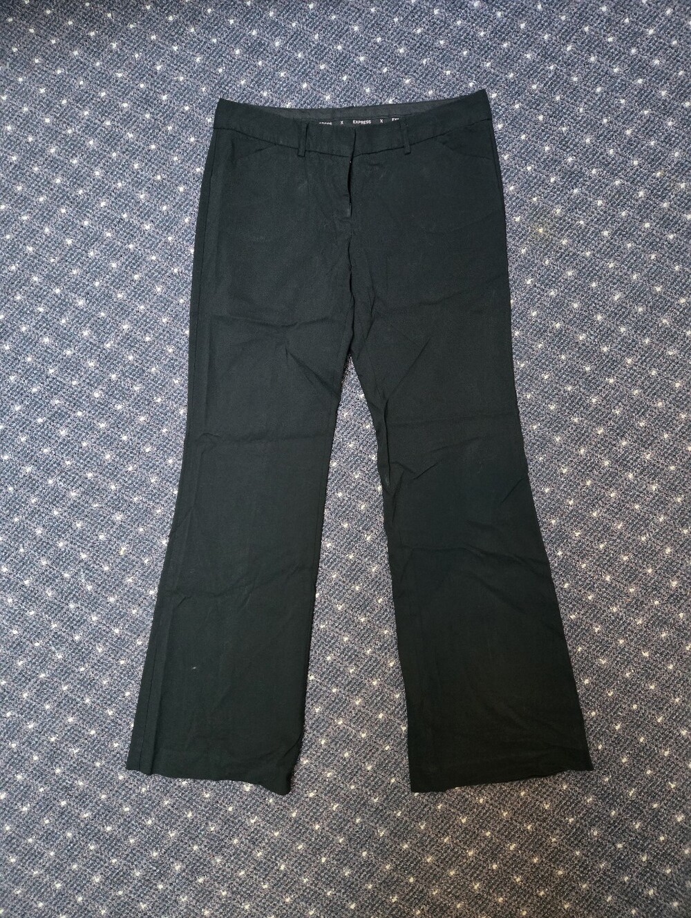 Express Editor Womans's Black Dress Pants - Straight Leg Size 8